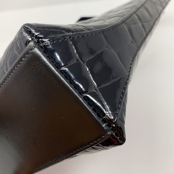 Vicosta Croc Embossed Leather Classic Satchel Bag Made in Spain - Picture 6 of 12